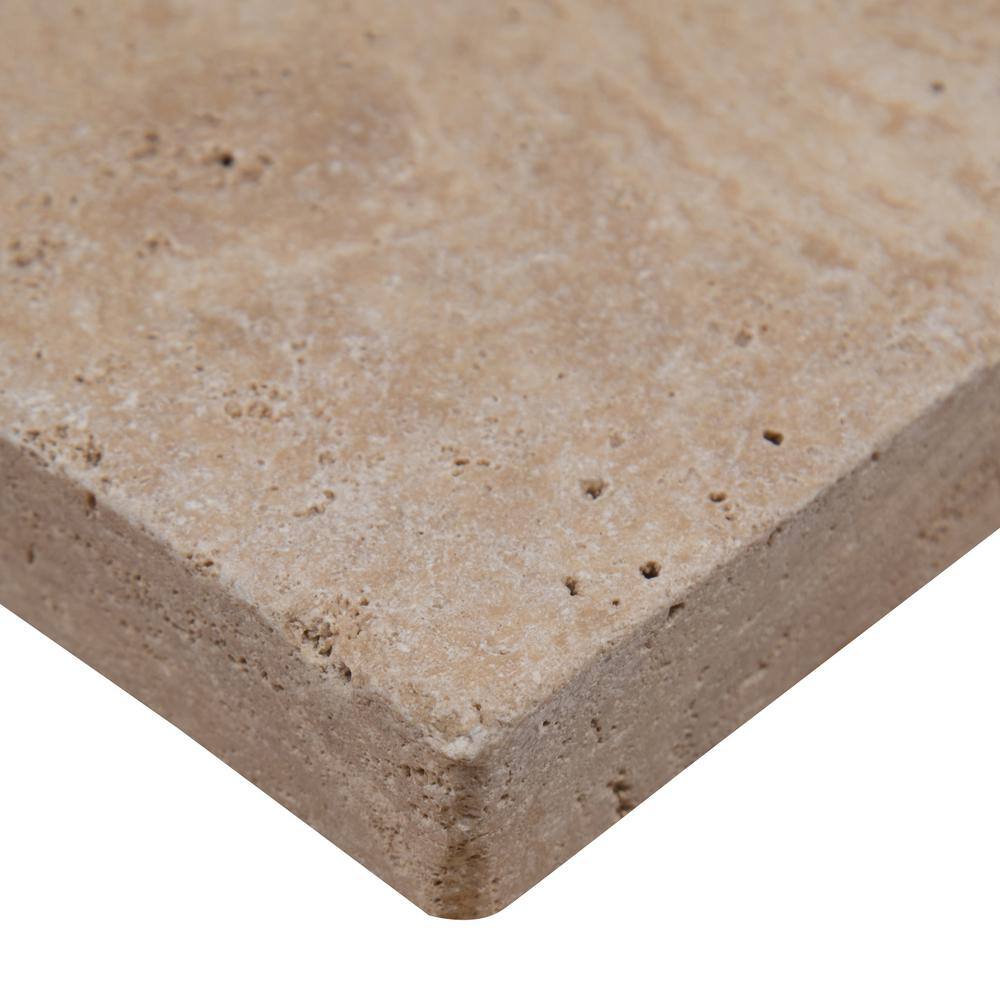 MSI Take Home Tile Sample Tuscany Beige Pattern Tumbled Travertine Paver Tile (0.25 sq. ft.)