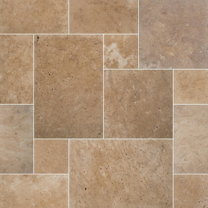 MSI Take Home Tile Sample Tuscany Beige Pattern Tumbled Travertine Paver Tile (0.25 sq. ft.)