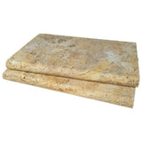 MSI Tuscany Scabas 2 cm. x 16 in. x 24 in. Brushed Travertine Pool Coping (2.67 sq. ft.)