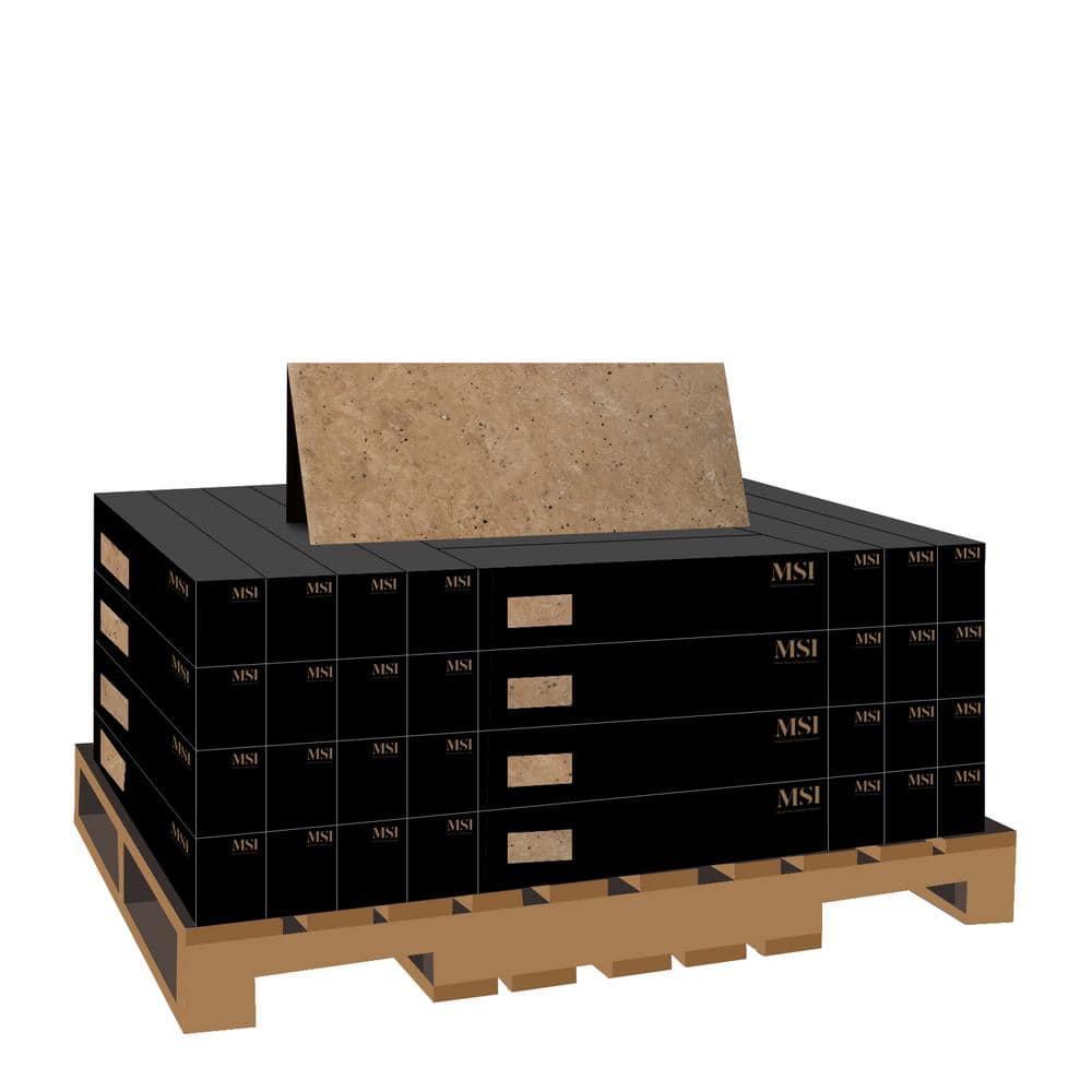 MSI Tuscany Scabas 2 cm. x 16 in. x 24 in. Tumbled Travertine Paver Tile (160.2 sq. ft./Pallet)