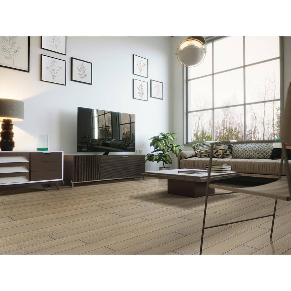 MSI Tustin Grove White Oak 3/8 in. T x 7 in. W Tongue and Groove Engineered Hardwood Flooring (23.37 sq. ft./case)