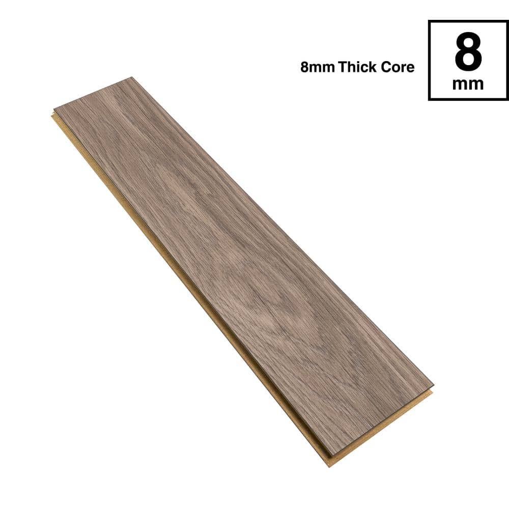 Krono Original Twilight Sterling Oak Herringbone 8mm T x 4.96 in. W Water ResistantLaminate Wood Flooring (9.40 sq. ft./Case)