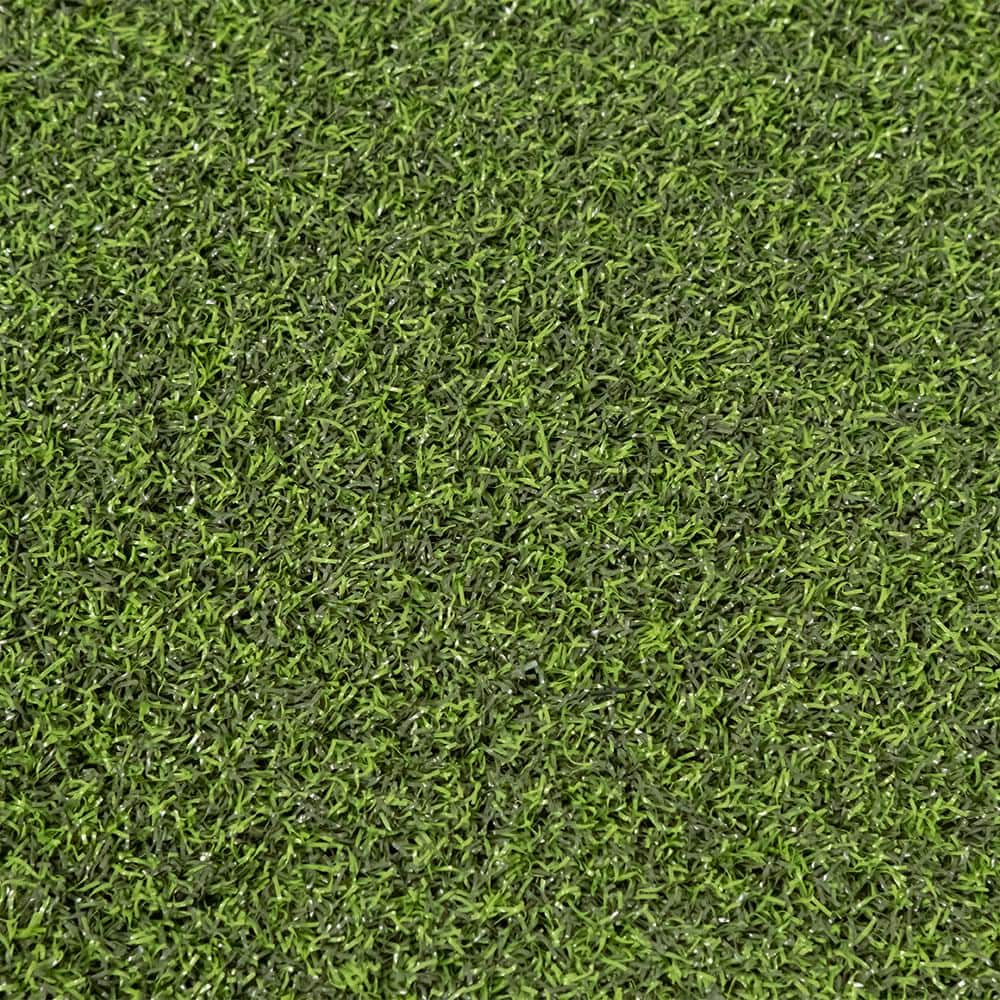 TURF DISTRIBUTORS Eco 85 Silver Putt Field + Lime Green 15 ft. Wide + Cut to Length