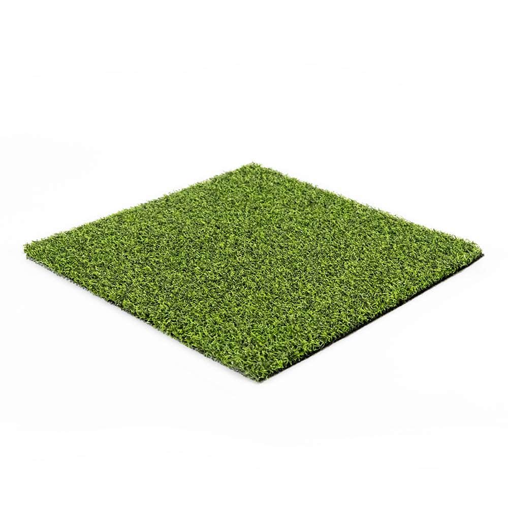 TURF DISTRIBUTORS Eco 85 Silver Putt Field + Lime Green 15 ft. Wide + Cut to Length