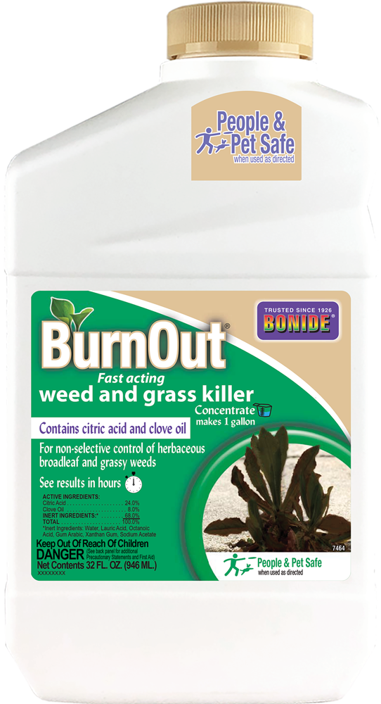 Bonide BurnOut Fast-Acting Weed & Grass Killer Concentrate, 32 oz