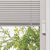 72 in. x 80 in. Ultra White Steel Prehung Left-Hand Inswing Mini Blind Patio Door with Brickmold