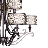 Maxim Lighting Mondrian 9-Light Umber Bronze Multi-Tier Chandelier
