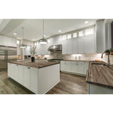Interbuild 6.2 ft. L x 40 in. D, Unfinished Acacia Butcher Block Island Countertop, with Live Edge