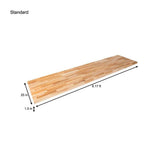 HARDWOOD REFLECTIONS 6 ft. L x 25 in. D Unfinished Ash Butcher Block Standard Countertop with Square Edge