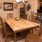 HARDWOOD REFLECTIONS 8 ft. L x 25 in. D Unfinished Ash Butcher Block Standard Countertop with Square Edge