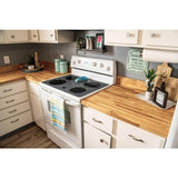 HARDWOOD REFLECTIONS 8 ft. L x 25 in. D Unfinished Ash Butcher Block Standard Countertop with Square Edge