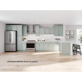 36 in. W x 24 in. D x 34.5 in. H Assembled Accessible Sink Base Kitchen Cabinet in Unfinished with Recessed Panel