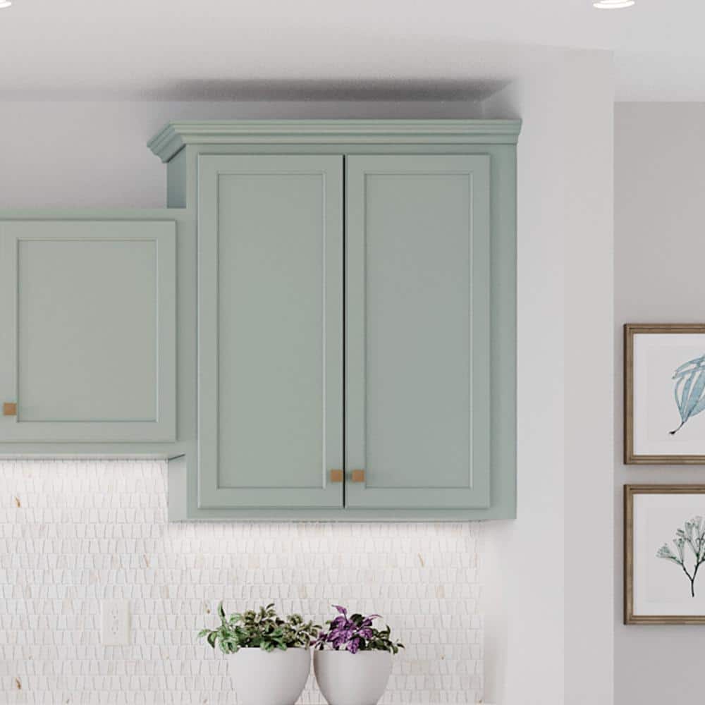 30 in. W x 12 in. D x 30 in. H Assembled Wall Kitchen Cabinet in Unfinished with Recessed Panel