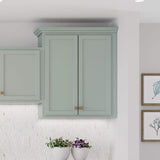 30 in. W x 12 in. D x 30 in. H Assembled Wall Kitchen Cabinet in Unfinished with Recessed Panel