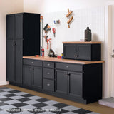 36 in. W x 12 in. D x 12 in. H Assembled Wall Kitchen Cabinet in Unfinished with Recessed Panel