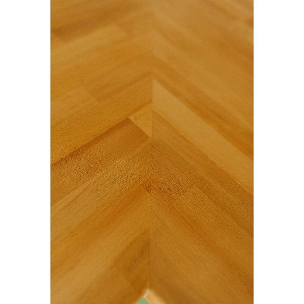 HARDWOOD REFLECTIONS 4 ft. L x 25 in. D Unfinished Beech Solid Wood Butcher Block Countertop With Eased Edge