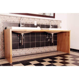 HARDWOOD REFLECTIONS 10 ft. L x 25 in. D Unfinished Birch Solid Wood Butcher Block Countertop With Eased Edge