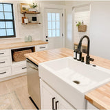 HARDWOOD REFLECTIONS 10 ft. L x 25 in. D Unfinished Birch Solid Wood Butcher Block Countertop With Eased Edge