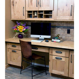 HARDWOOD REFLECTIONS 5 ft. L x 30 in. D Unfinished Birch Solid Wood Butcher Block Desktop Countertop With Eased Edge