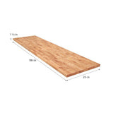 HARDWOOD REFLECTIONS Unfinished Birch Butcher Block Countertop - 8 ft x 25 in