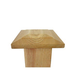 5 in. x 5 in. 15 Flat Top Cedar Post Cap