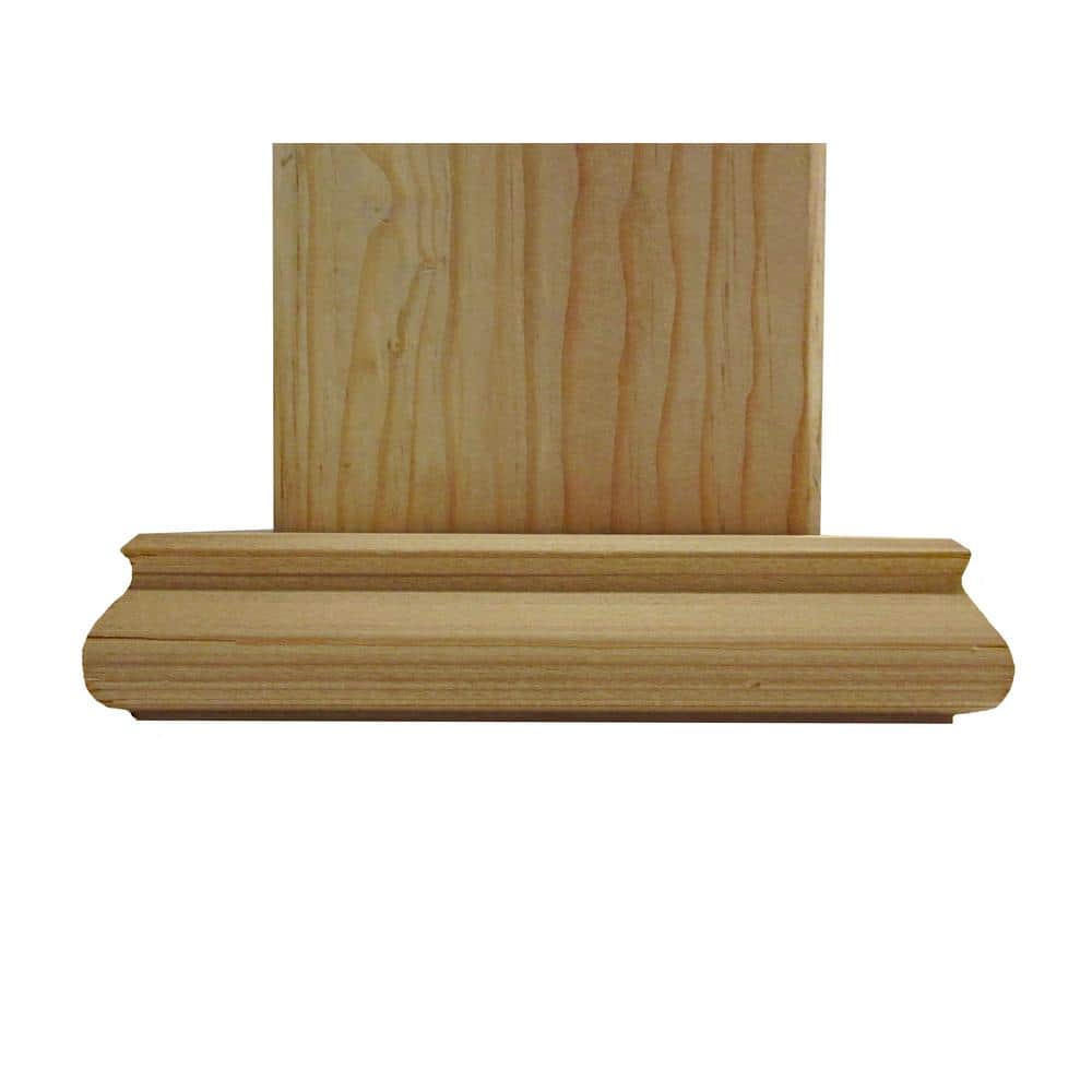 4 in. x 4 in. x 1 in. Tall Cedar Post Base Trim