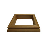 4 in. x 4 in. x 1 in. Tall Cedar Post Base Trim