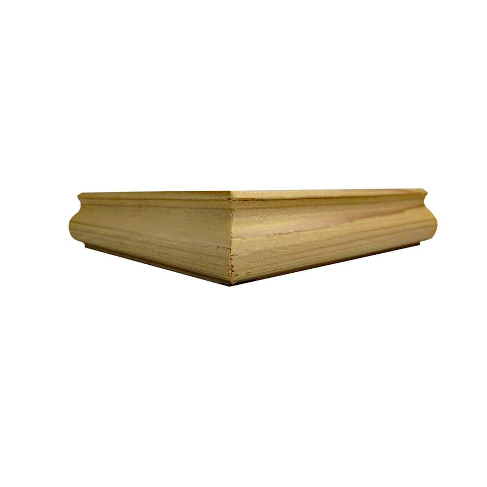 4 in. x 4 in. x 1 in. Tall Cedar Post Base Trim