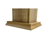 4 in. x 4 in. x 3/4 in. Tall Cedar Post Base Trim