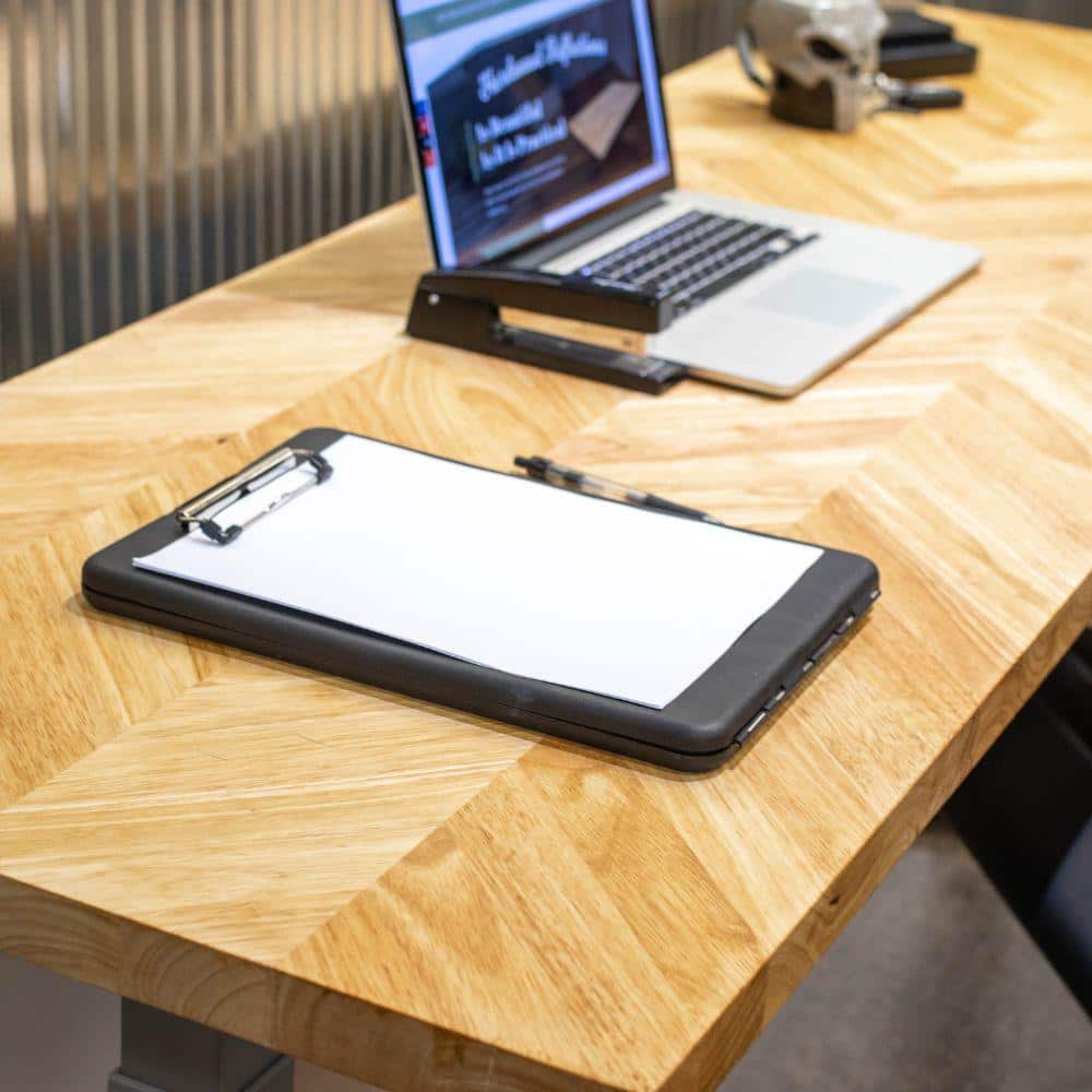 HARDWOOD REFLECTIONS 8 ft. L x 25 in. D Unfinished Hevea Chevron Solid Wood Butcher Block Countertop With Square Edge