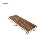 HARDWOOD REFLECTIONS 8 ft. L x 25 in. D Unfinished Walnut Solid Wood Butcher Block Countertop With Square Edge