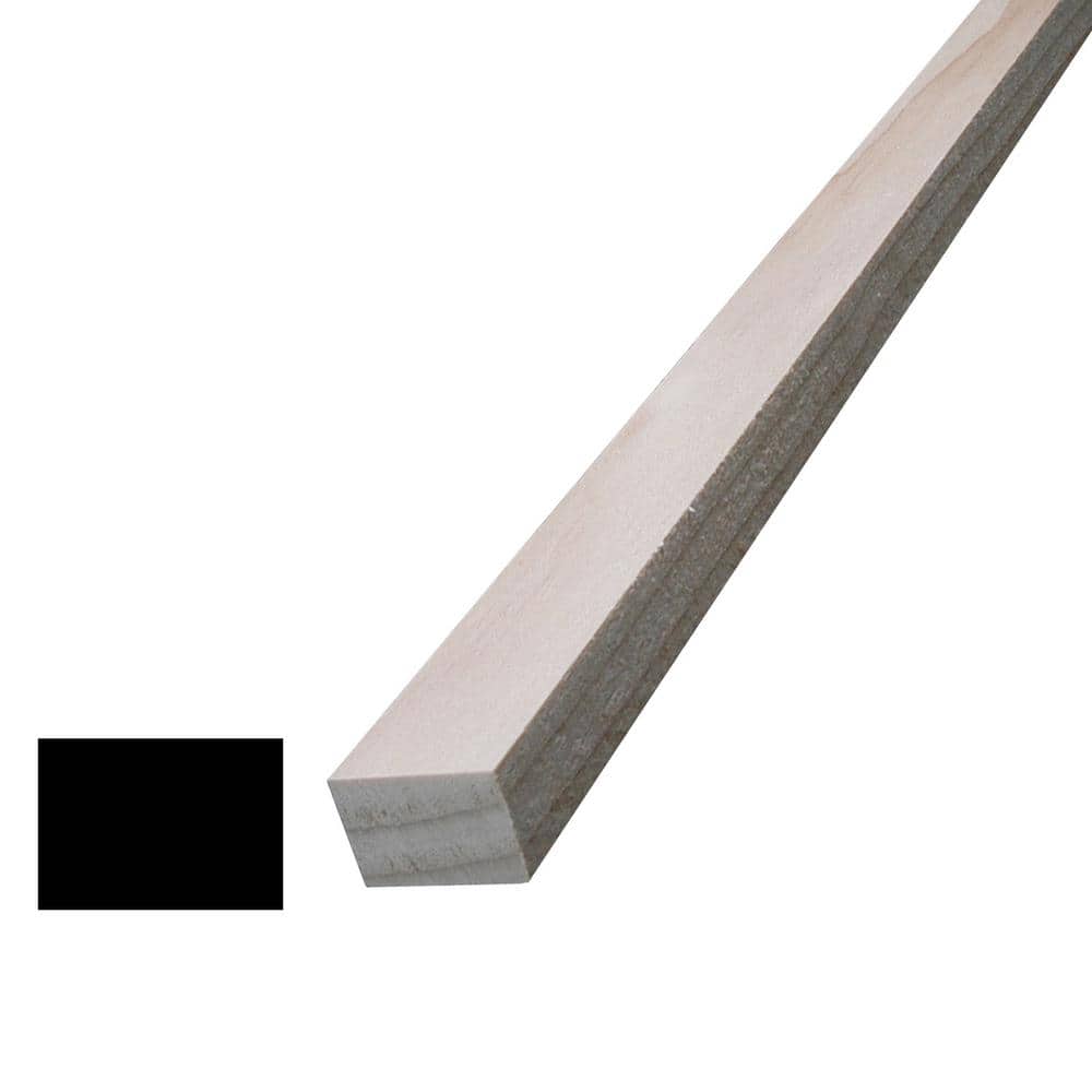 Alexandria Moulding 1/2 in. D x 3/4 in. W x 96 in. L Hemlock Wood Parting Stop Moulding Pack (10-Pack)
