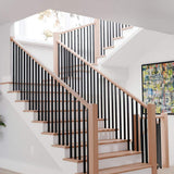 EVERMARK Stair Parts 7327 4-1/2 in. x 6 in. Unfinished Hemlock Craftsman Rosette Handrail Fitting