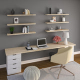 HARDWOOD REFLECTIONS 6 ft. L x 39 in. D Unfinished Hevea Solid Wood Butcher Block Island Countertop With Square Edge