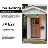 36 in. x 80 in. Farmhouse LH 3/4 Lite Clear Glass Unfinished Douglas Fir Prehung Front Door