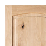 Krosswood Doors 30 in. x 80 in. Rustic Knotty Alder Top Rail Arch Left-Hand Inswing Unfinished Exterior Wood Prehung Front Door