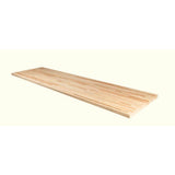 6 ft. L x 36 in. D Unfinished Maple Solid Wood Butcher Block Island Countertop With Square Edge