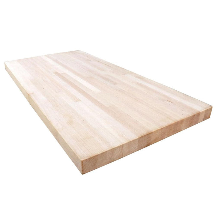 HARDWOOD REFLECTIONS 4 ft. L x 25 in. D Unfinished Maple Butcher Block Standard Countertop in With Square Edge