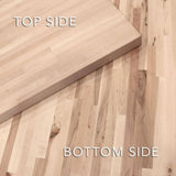 HARDWOOD REFLECTIONS 8 ft. L x 25 in. D Unfinished Maple Solid Wood Butcher Block Countertop With Square Edge