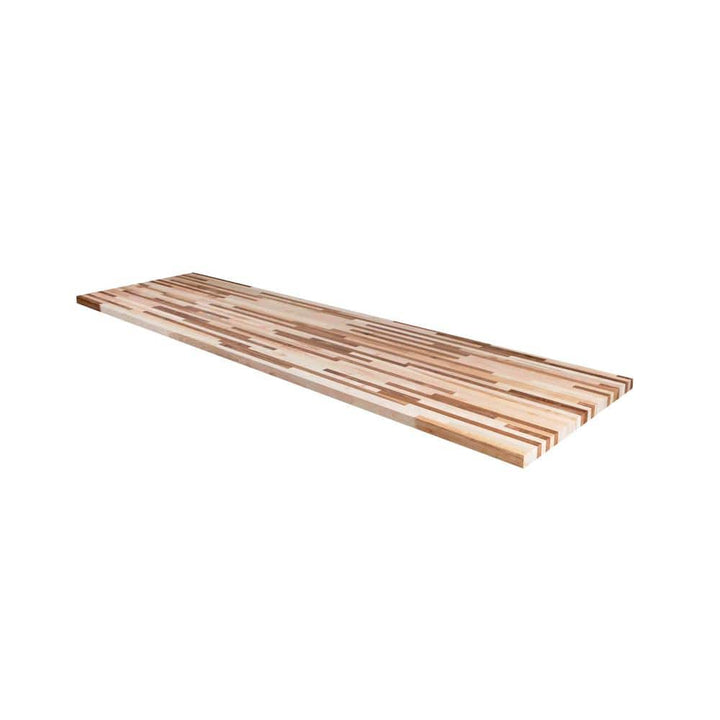 Unfinished Maple/Walnut Maple 8 ft. L x 25 in. D x 1.5 in. T Butcher Block Countertop