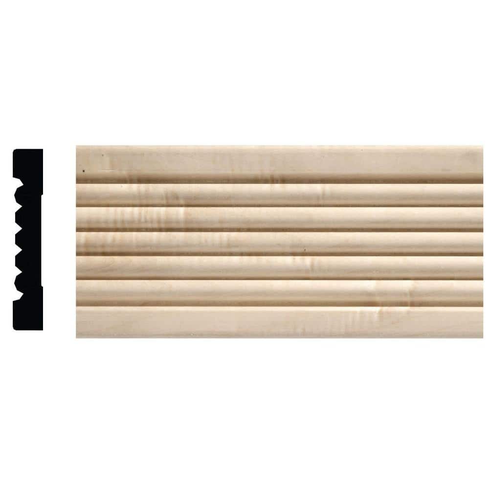 Ornamental Mouldings 1753 1/2 in. x 3 in. x 84 in. White Hardwood Beaded Casing Moulding