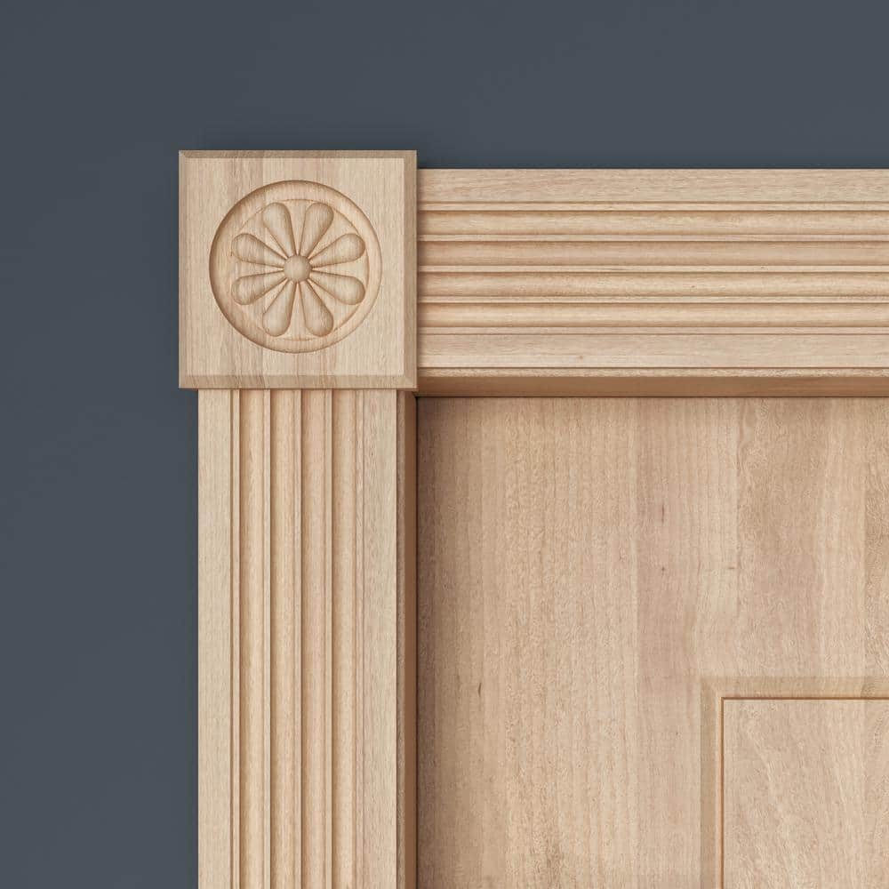 Ornamental Mouldings 819-4FTWHW .468 in. D X 3 in. W X 47.5 in. L Unfinished White Hardwood Reversible Fluted/Reeded Casing Moulding