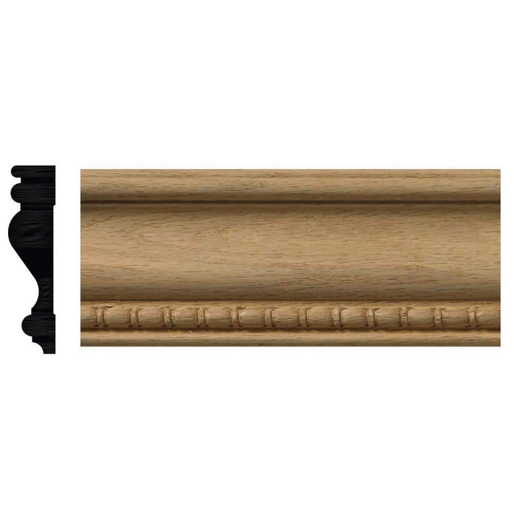 Ornamental Mouldings 885-7 3/4 in. x 3 in. x 84 in. Red Oak Bead and Reel Casing Moulding