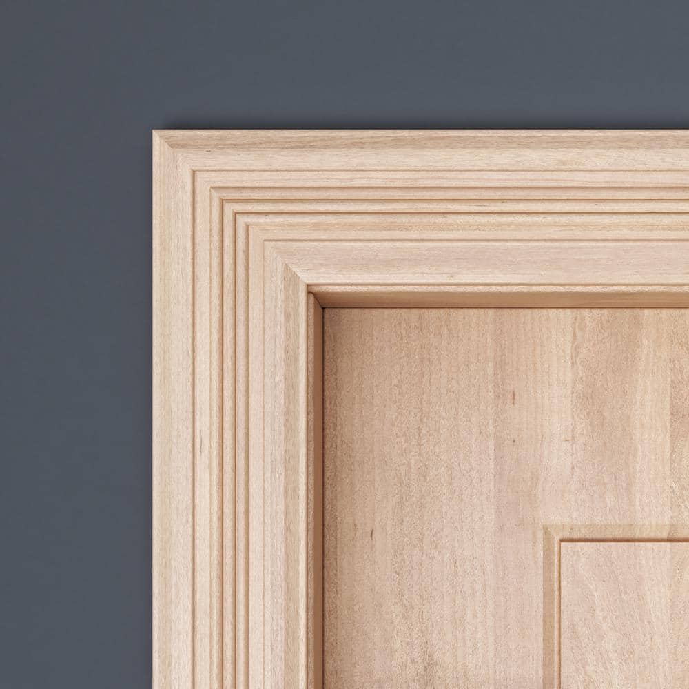 Ornamental Mouldings 3/4 in. x 3 in. x 84 in. White Hardwood Victorian Casing Moulding