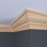 Ornamental Mouldings 1712-8FTWHW 0.5 in. D x 4.5 in. W x 96 in. L Unfinished White Hardwood Crown Moulding