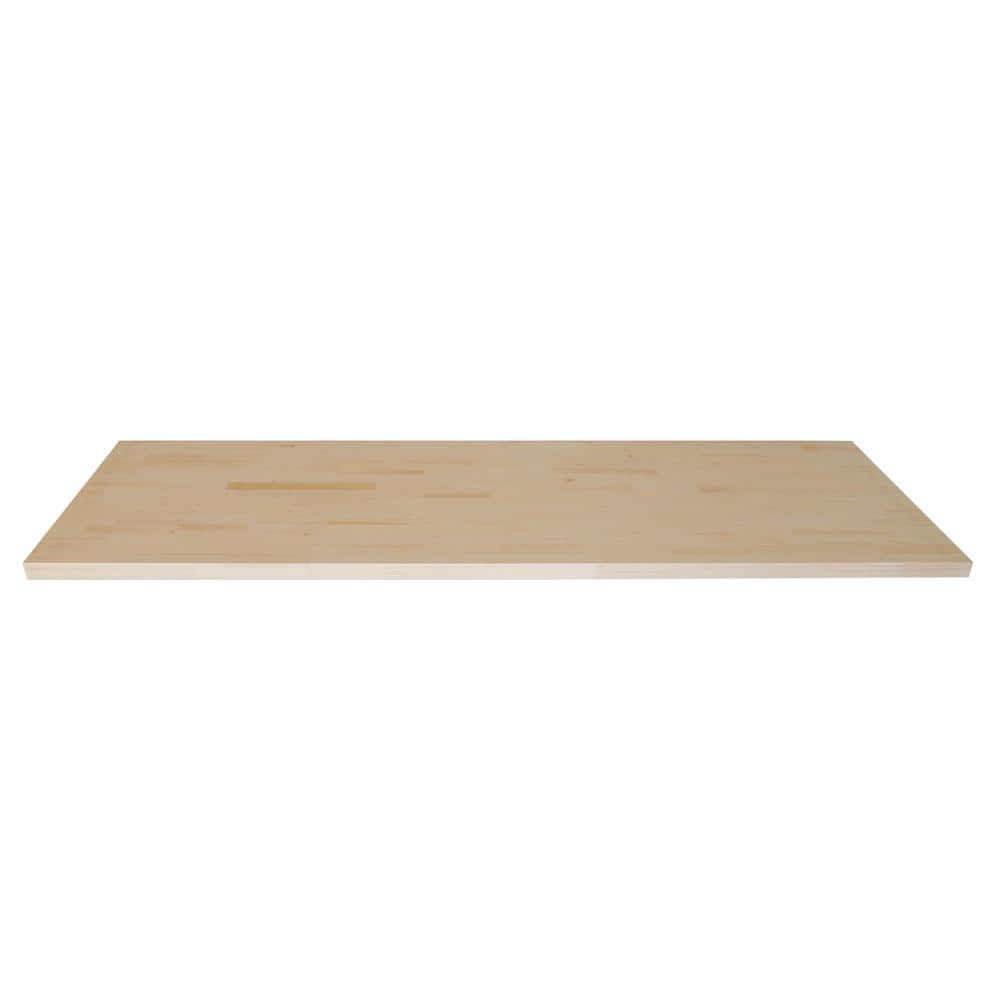 HARDWOOD REFLECTIONS 4 ft. L x 25 in. D Unfinished Nordic Pine Butcher Block Standard Countertop With Eased Edge