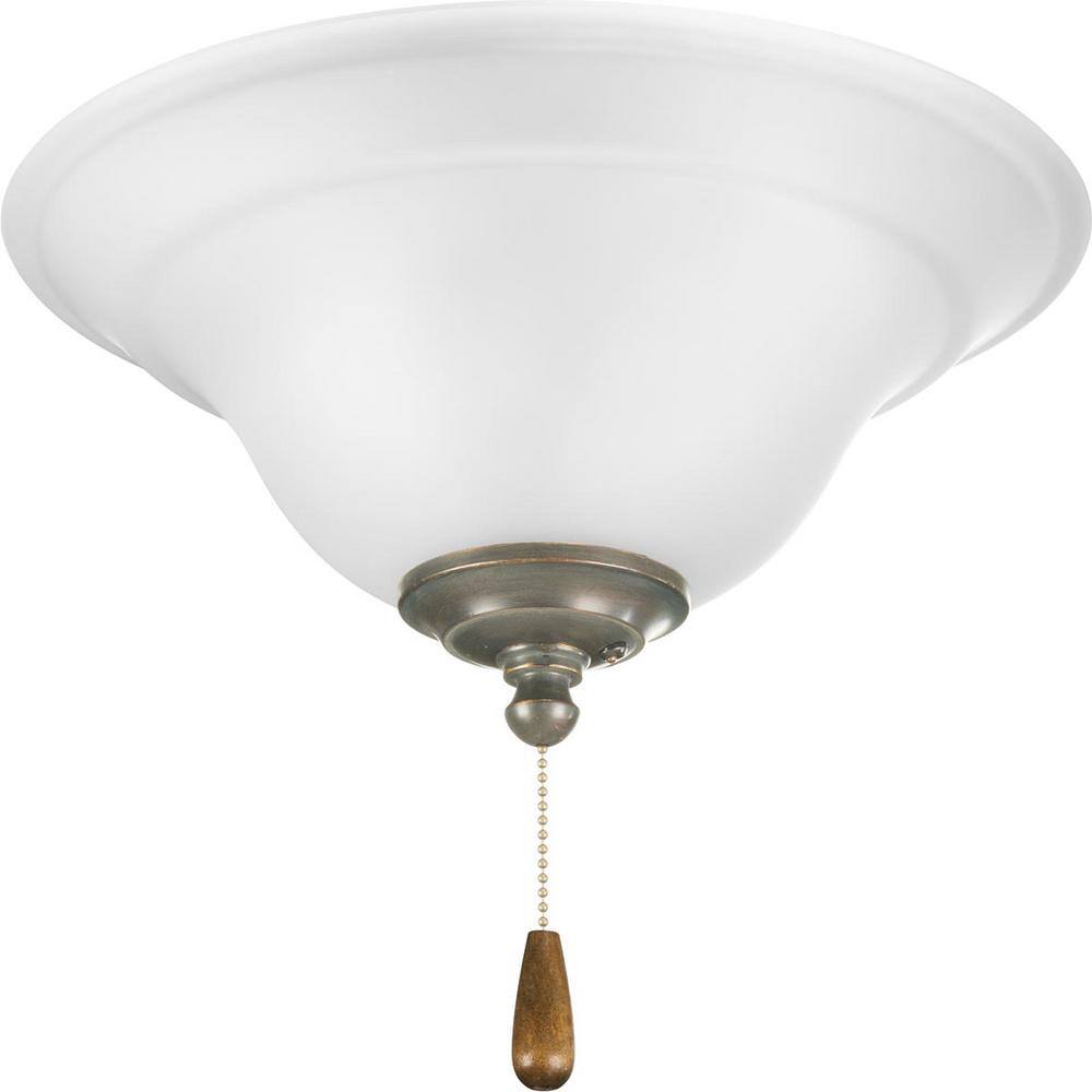 Progress Lighting Trinity Collection 2-Light Unfinished Ceiling Fan Light Kit