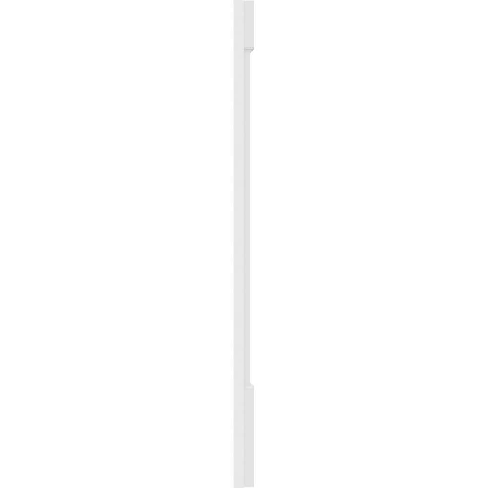 Ekena Millwork 2 in. x 4 in. x 48 in. Raised Panel PVC Pilaster Moulding with Standard Capital and Base (Pair)
