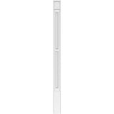 Ekena Millwork 2 in. x 4 in. x 60 in. 2-Equal Raised Panel PVC Pilaster Moulding with Decorative Capital and Base (Pair)