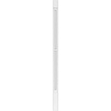 Ekena Millwork 2 in. x 4 in. x 82 in. 2-Equal Raised Panel PVC Pilaster Moulding with Standard Capital and Base (Pair)